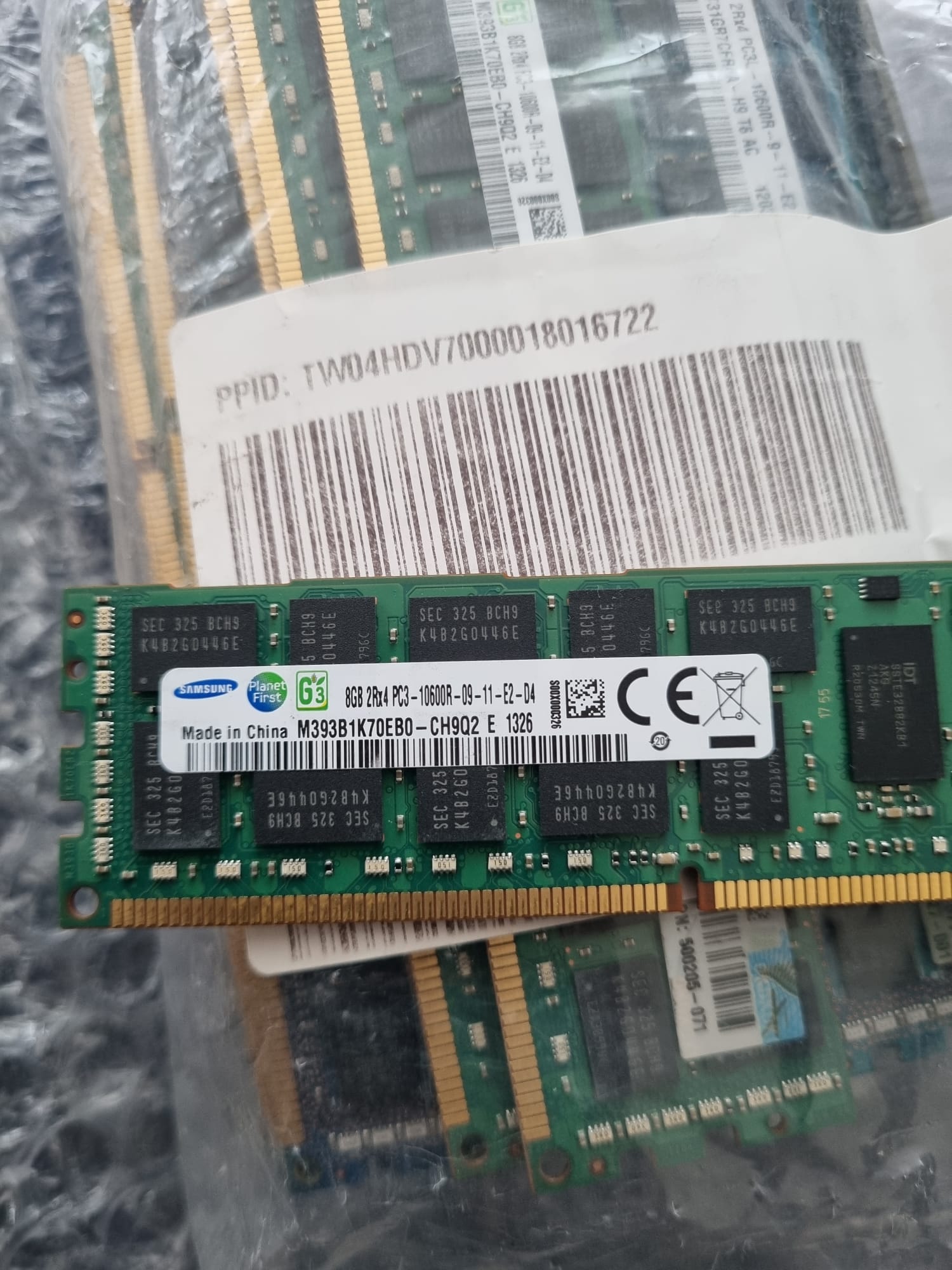 Samsung 8 gb 1333 hp sunucu rami