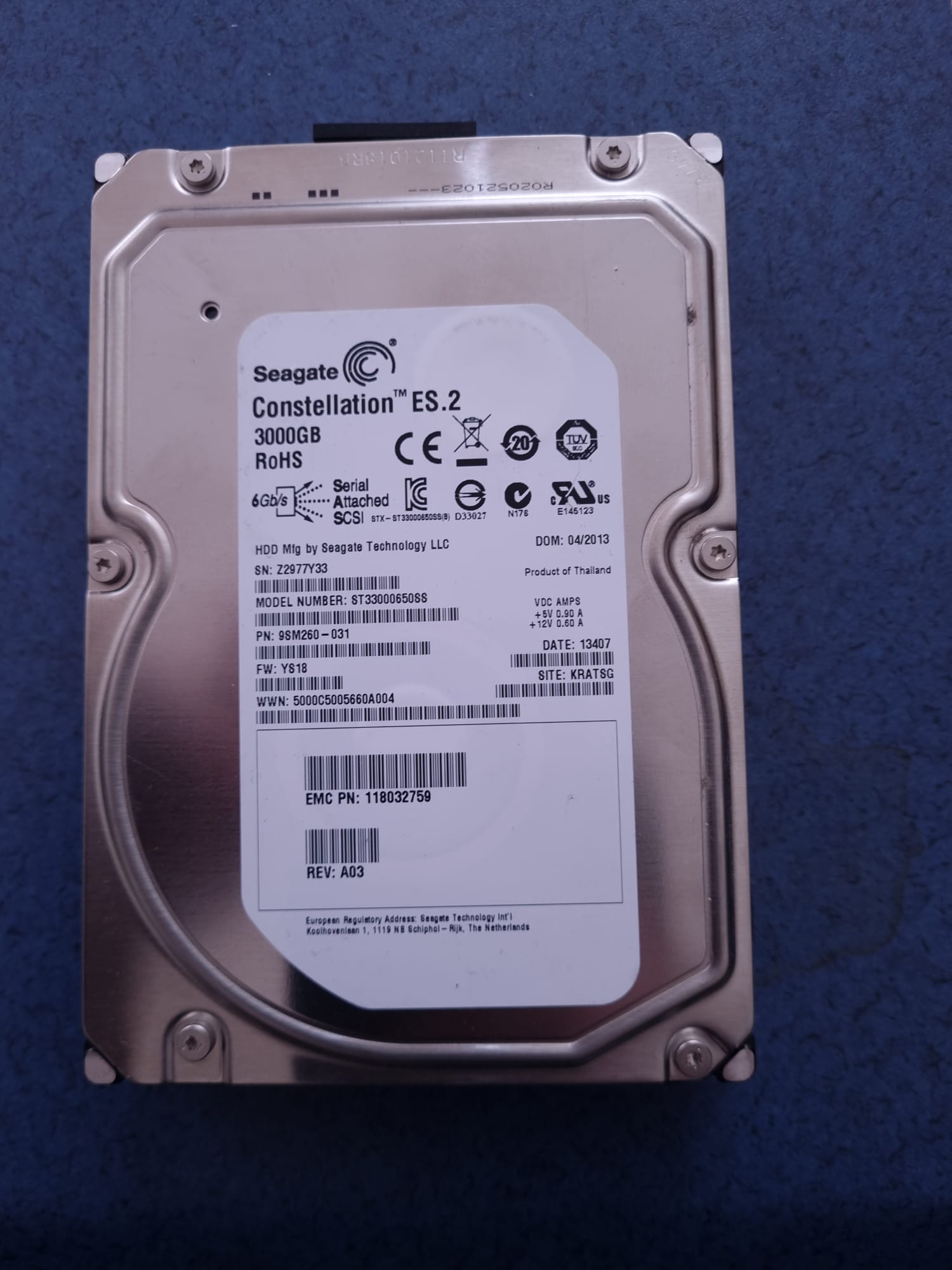3 TB SAS DİSK