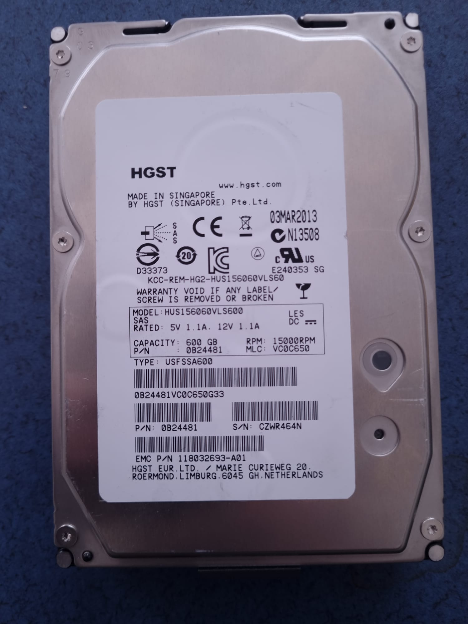 600 GB SAS DİSK